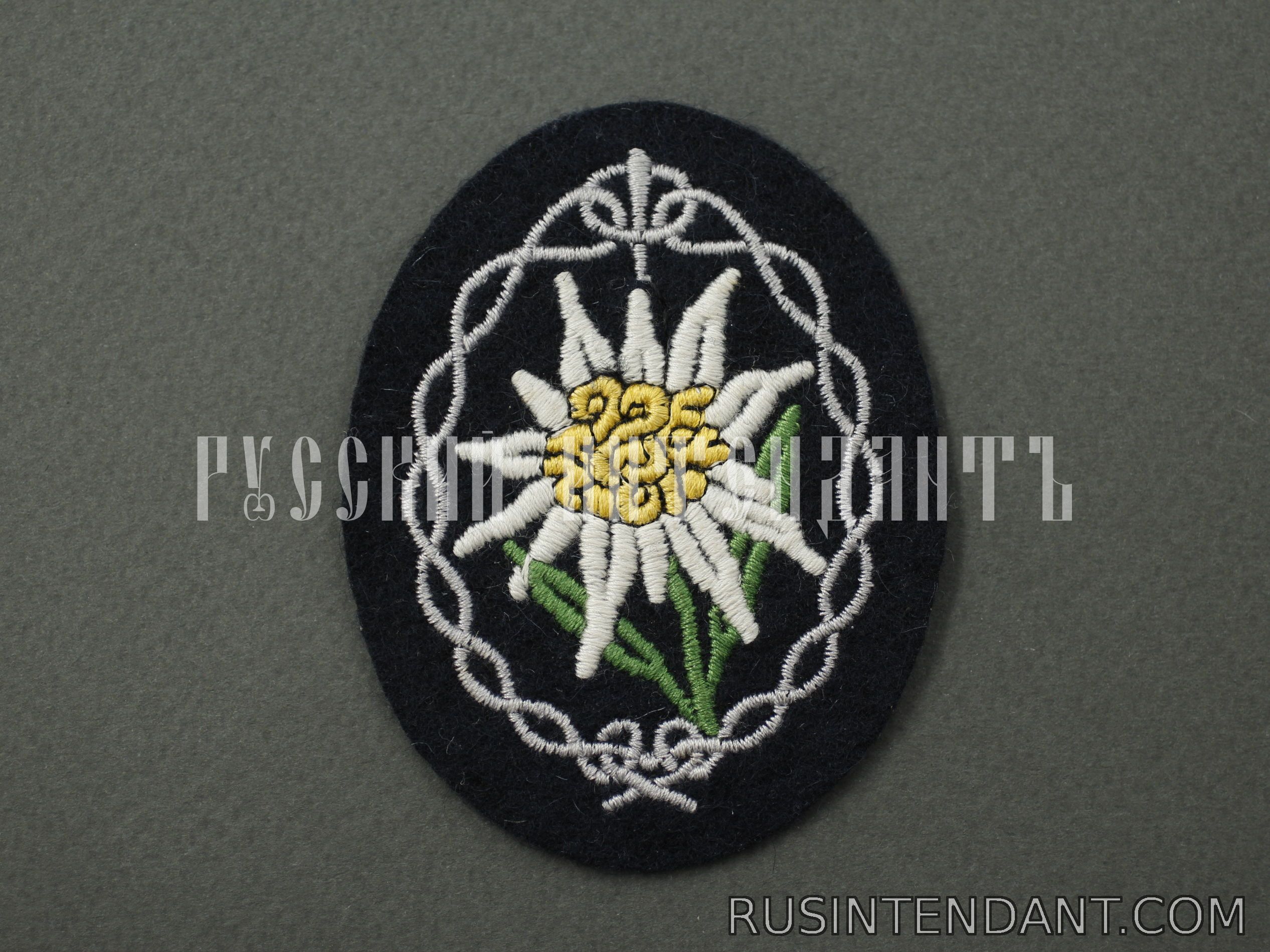 Фото 1: Нарукавная эмблема горно-стрелковых частей Вермахта 