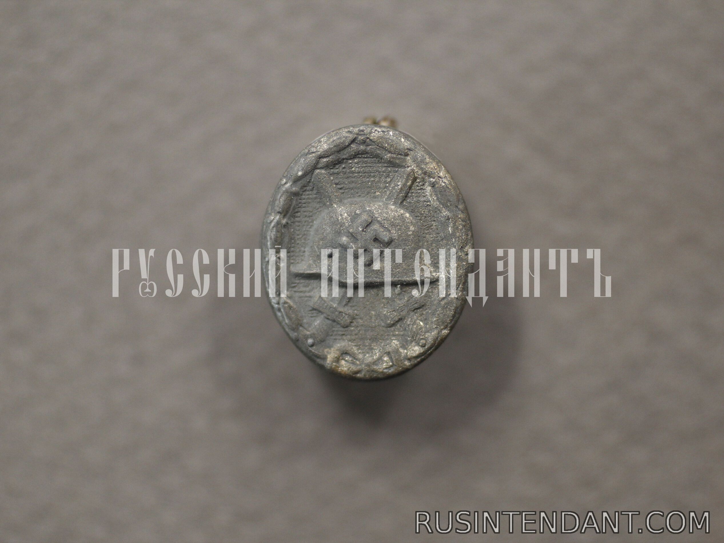 Фото 1: Миниатюрный знак «За ранение» серебряный 