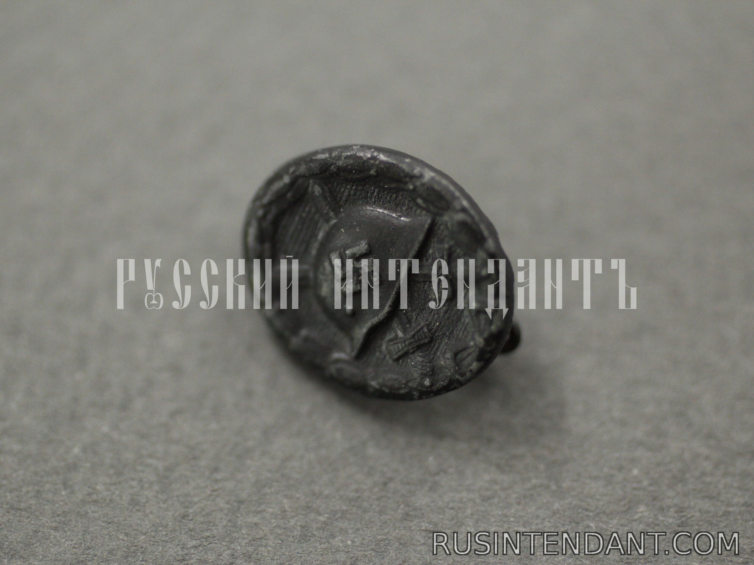 Фото 3: Миниатюрный знак «За ранение» черный 