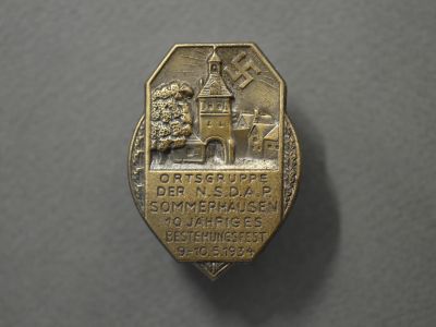 Юбилейный знак территориального отделения N.S.D.A.P. Зоммерхаузена