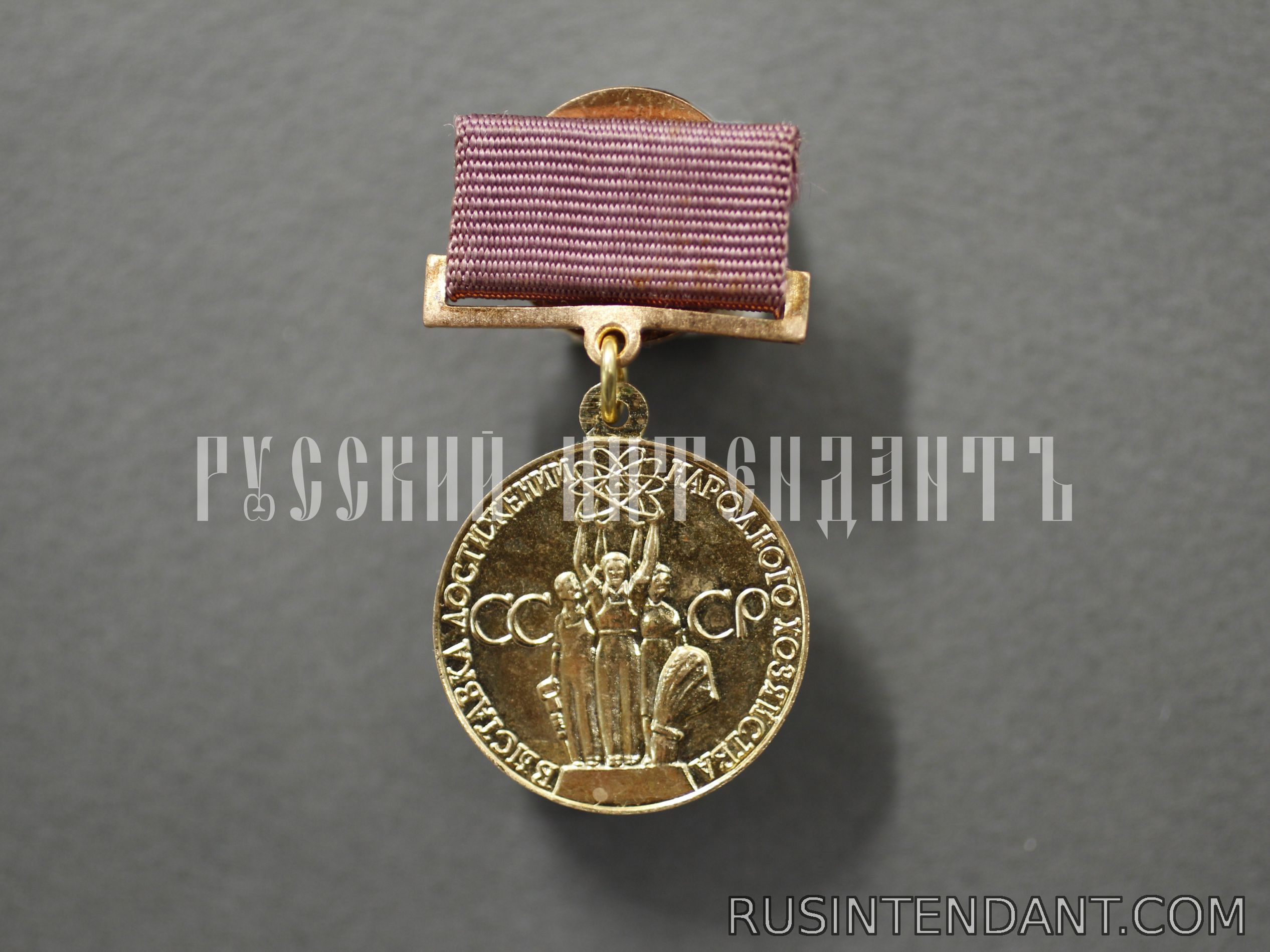 Фото 1: Бронзовая медаль «За успехи в народном хозяйстве СССР» 