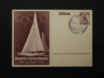 Почтовая карточка со спецгашением 1936 года