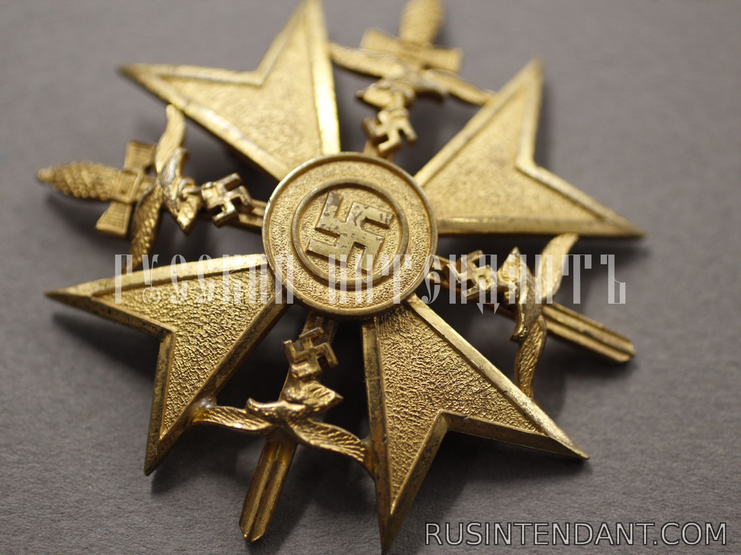 Фото 3: Испанский Крест в бронзе с мечами 