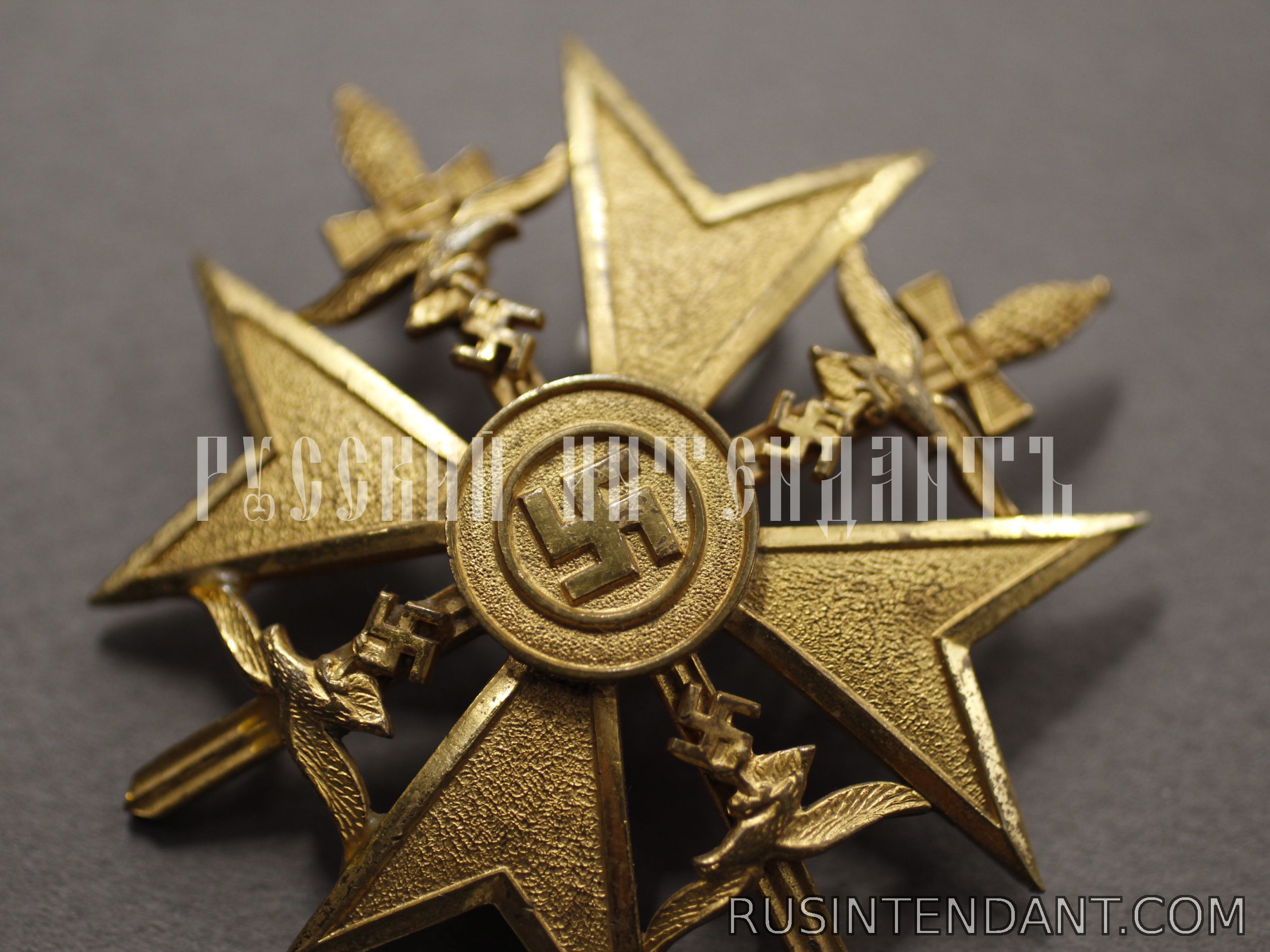 Фото 4: Испанский Крест в бронзе с мечами 