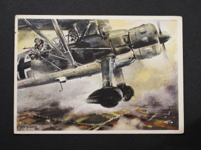 Почтовая карточка «Разведывательный самолет»