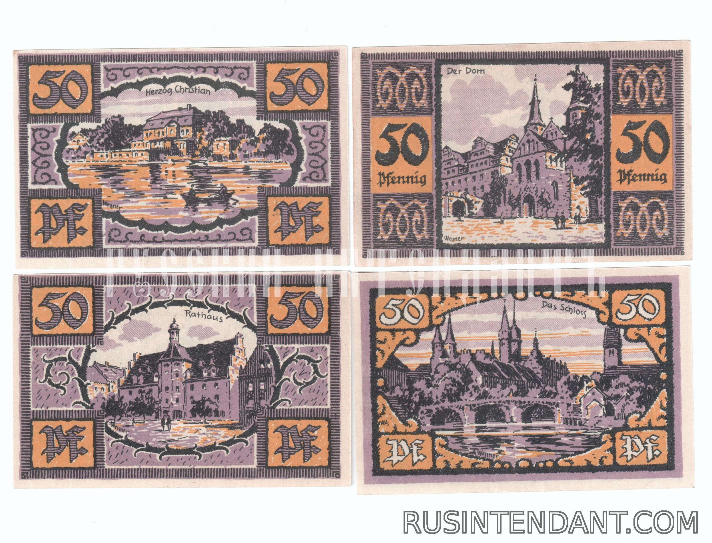 Фото 2: Нотгельды 50 пфеннигов Мерзебург (Merseburg). 