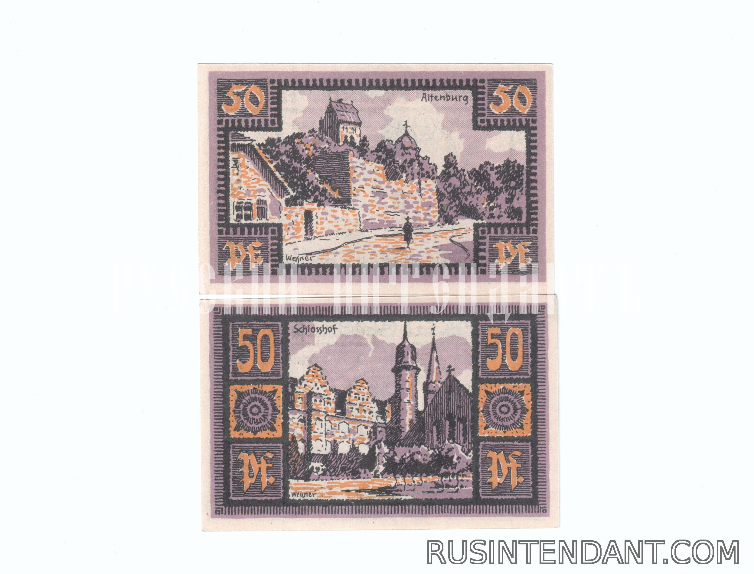 Фото 3: Нотгельды 50 пфеннигов Мерзебург (Merseburg). 