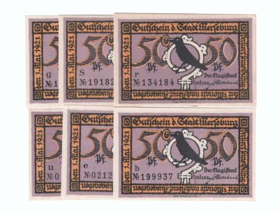 Нотгельды 50 пфеннигов Мерзебург (Merseburg).