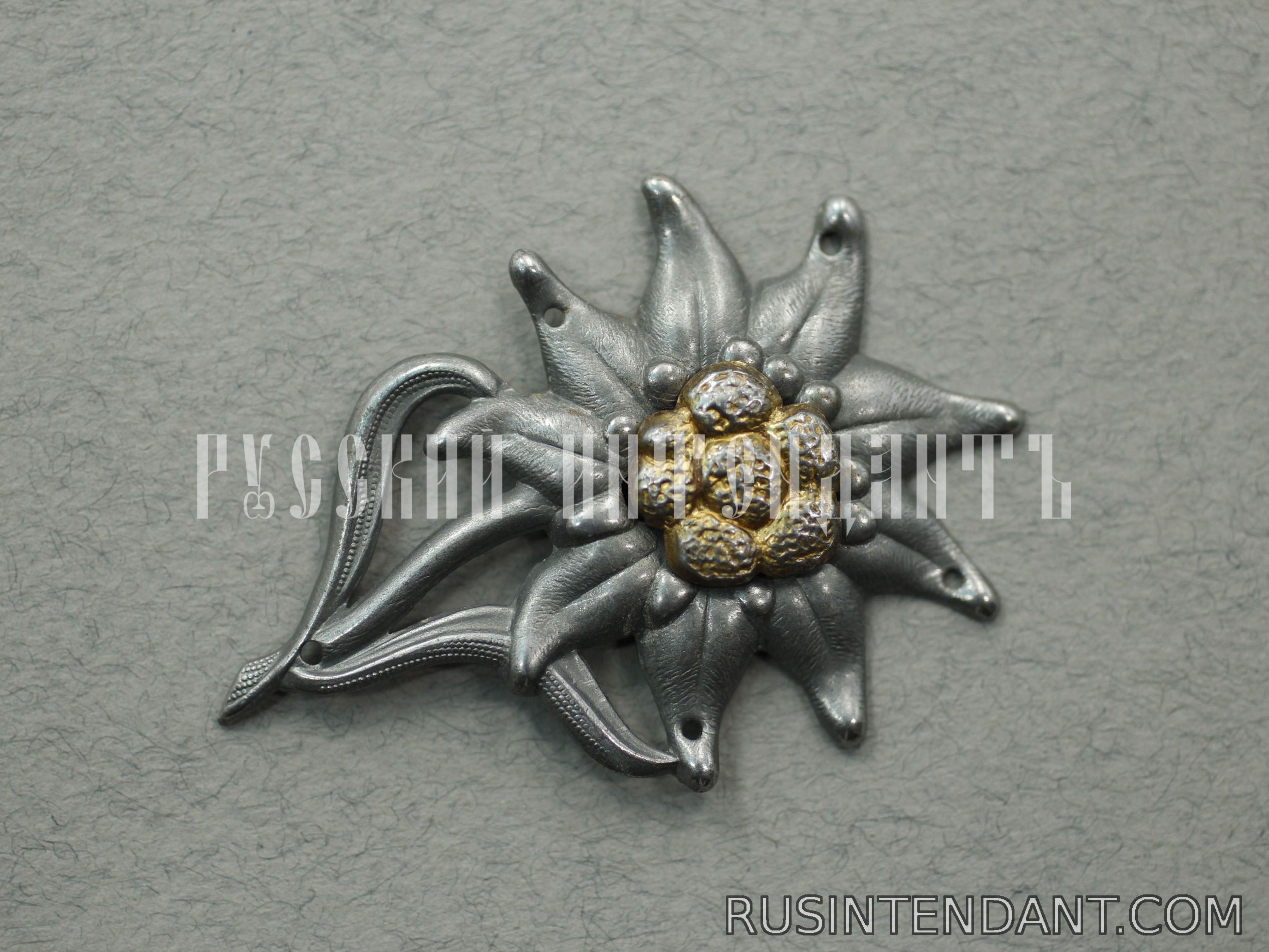 Фото 1: Эмблема на головной убор горно-стрелковых частей Вермахта 