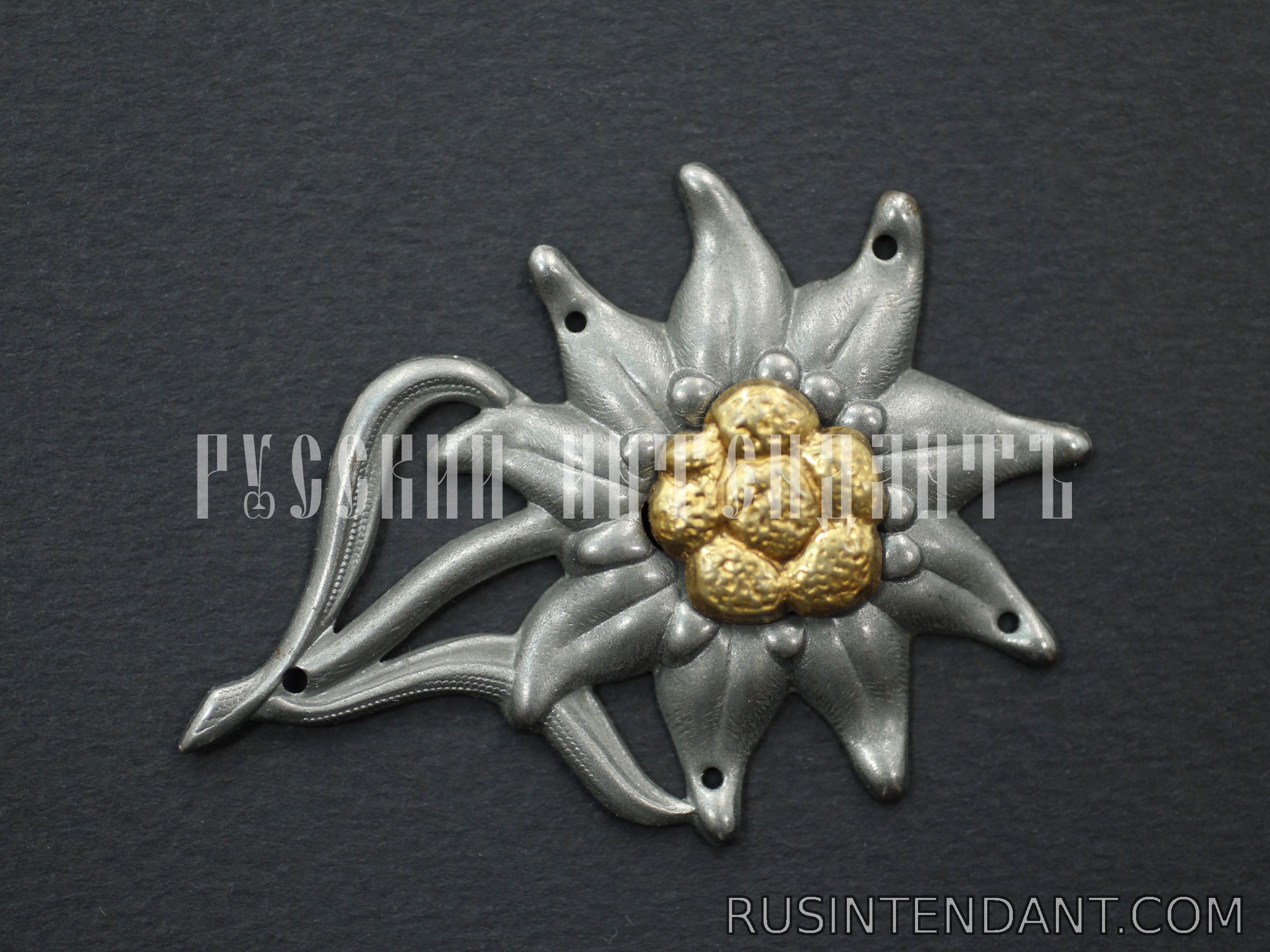 Фото 1: Эмблема на головной убор горно-стрелковых частей Вермахта 